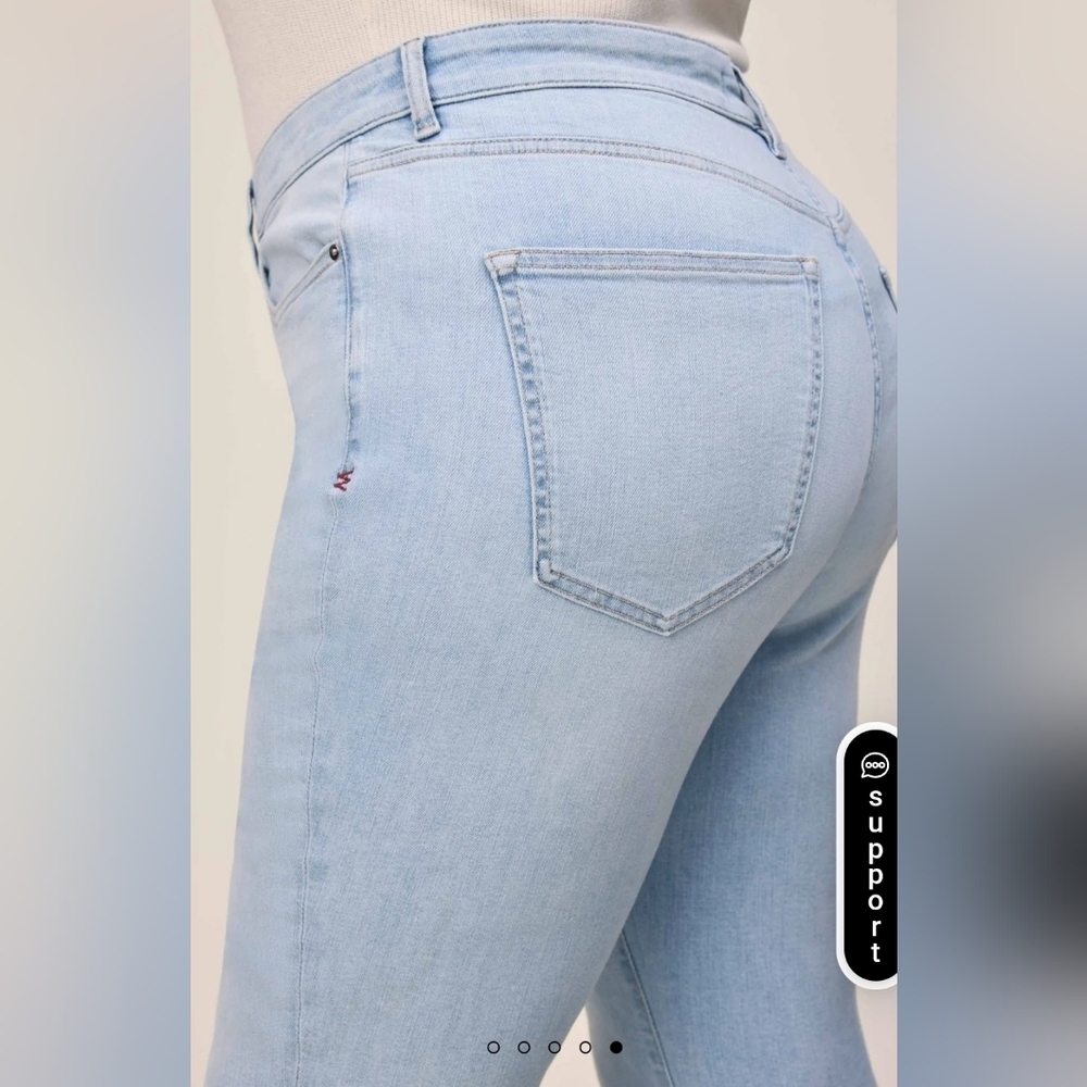 Warp + Weft Sky Blue High Rise Jeans - Picture 5 of 6